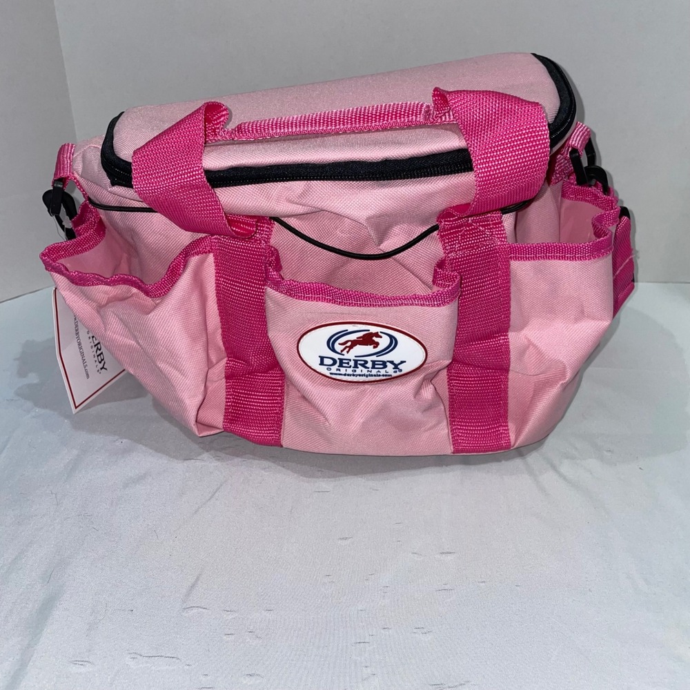 Derby Originals Horse Grooming Kit Tote Bag with Brushes Pink Magenta New